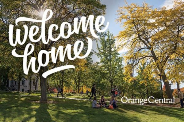 Orange Central Welcome Home graphic