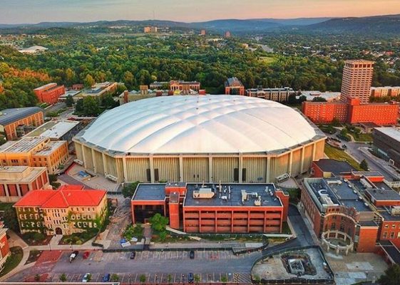 aerial view of campus