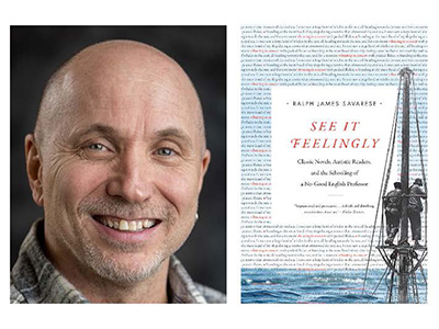 Ralph Savarese and the cover of his most recent book