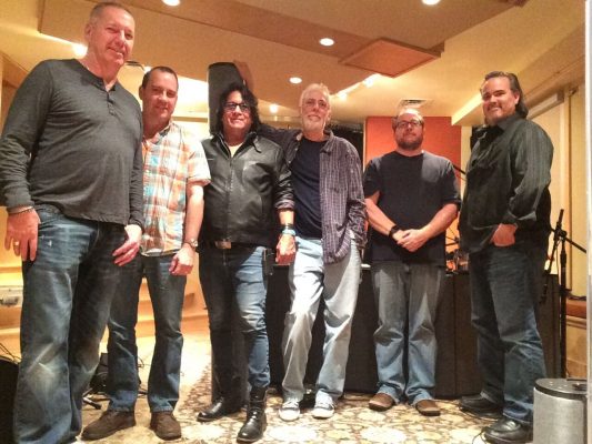 Patrick MacDougall (far right) with The Fabulous Ripcords