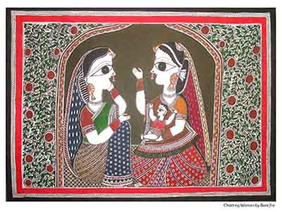 Indian illustration of two women