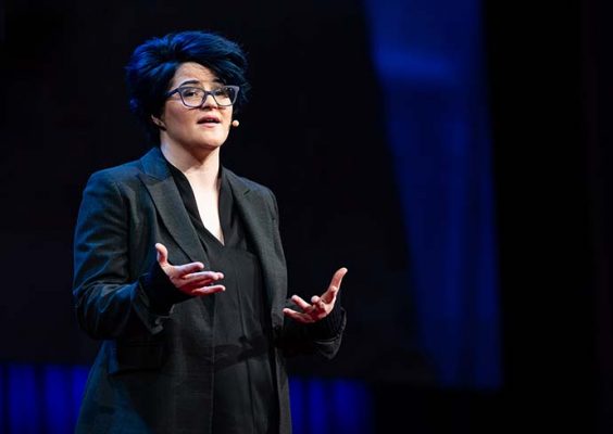 Emily Nagoski speaks at TED2018 - The Age of Amazement, April 10 - 14, 2018, Vancouver, BC, Canada. Photo: Ryan Lash / TED