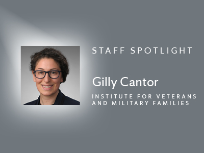 Gilly Cantor Staff Spotlight graphic