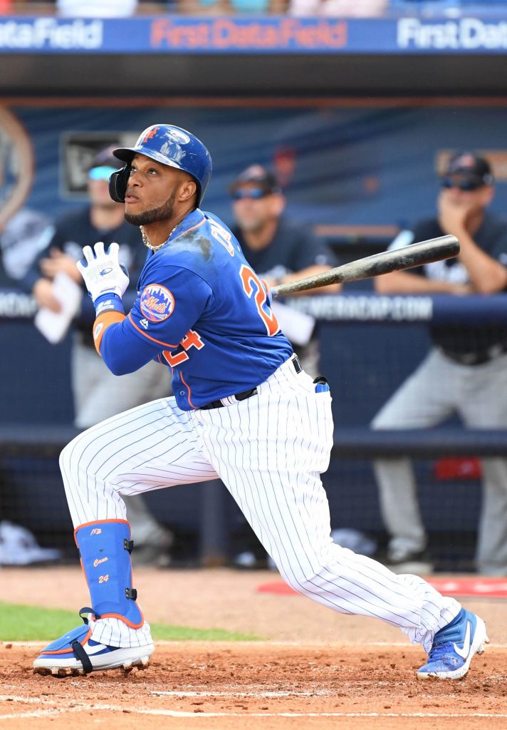 The Mets acquired second baseman Robinson Canó in an off-season trade with the Mariners. He is an eight-time MLB All-Star, five-time Silver Slugger Award winner and two-time Gold Glove Award winner. He was the 2017 All-Star Game MVP and the 2011 Home Run Derby winner. 