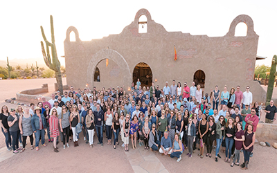 Fingerpaint's 10th anniversary gathering in Arizona in 2018.