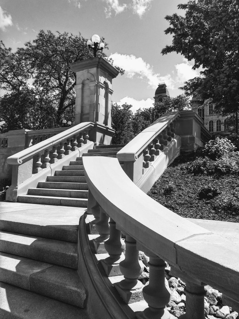 stairs leading to Hall of Languages