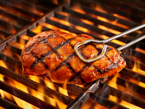 BBQ Chicken Breast on the Grill
