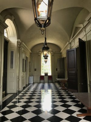 interior of Hendricks Chapel hallway