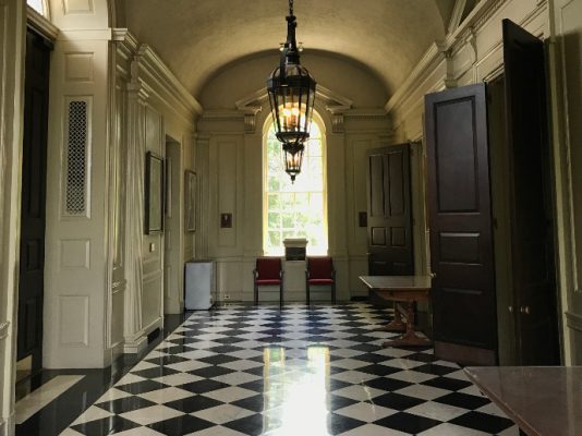 interior of Hendricks Chapel hallway