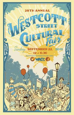 poster promoting Westcott Street Cultural Fair