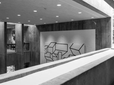 Interior of the current Everson Museum cafe