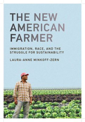 book cover of man standing in front of farm field