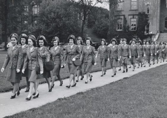 vintage photo of female veterans