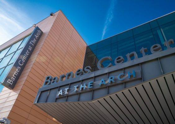 Barnes Center at The Arch entrance