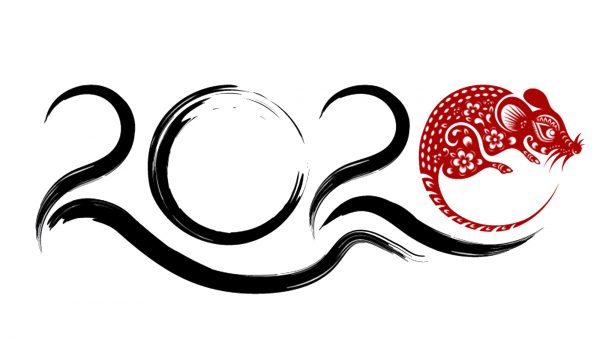 Logo depicting the 2020 Lunar New Year, Year of the Rat.