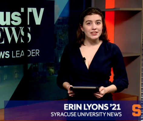 Cuse Cast anchor Erin Lyons