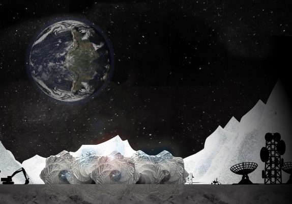 Image of Earth in space.