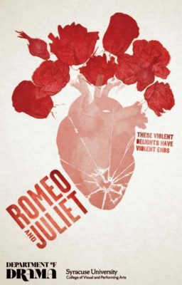 graphic of flowers with words Romeo and Juliet