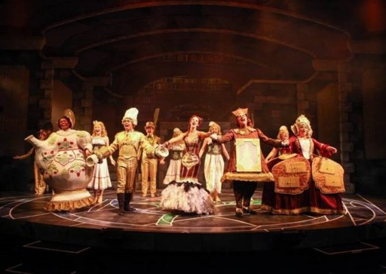ensemble of Beauty and the Beast stage performance