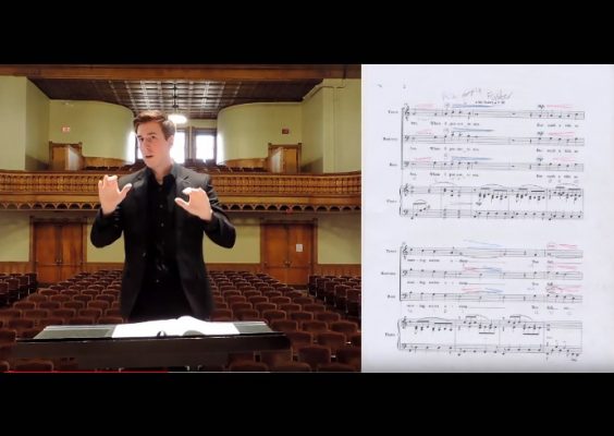 concert conducting graphic