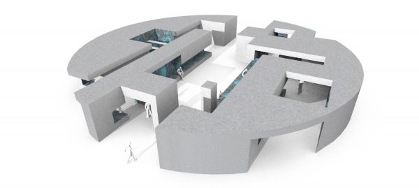 computer rendering of student pavilion design