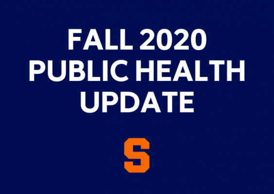 Fall 2020 Public Health Update