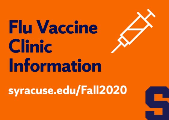 Flu Vaccine Clinic Information syracuse.edu/Fall2020