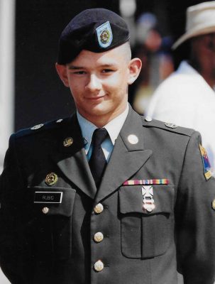 person standing in uniform