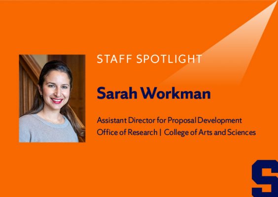Staff Spotlight: Sarah Workman, Assistant Director of Proposal Development, Office of Research | College of Arts and Sciences