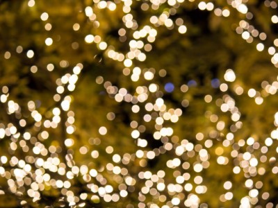 stock image of twinkling lights