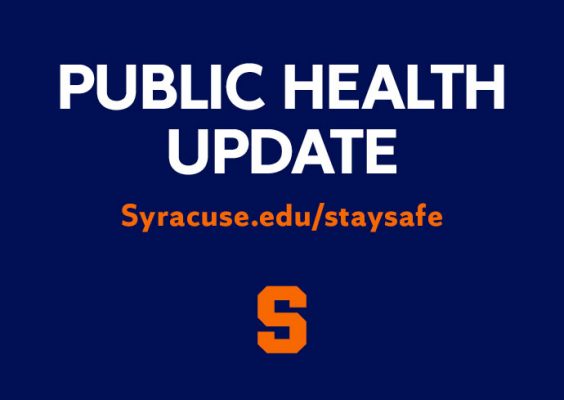 Public Health Update, Syracuse.edu/staysafe