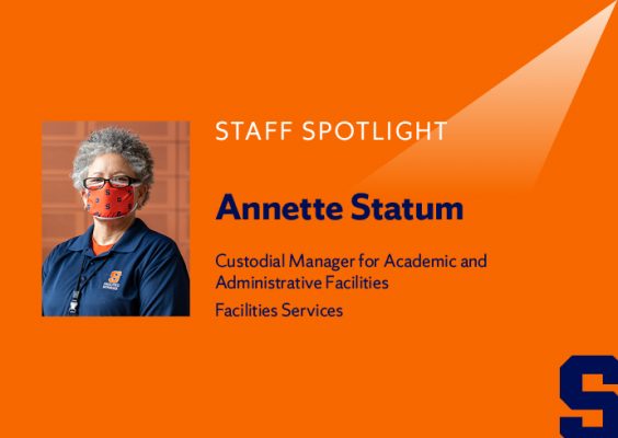 Staff Spotlight Annette Statum Custodial Manager for Academic and Administrative Facilities, Facilities Services