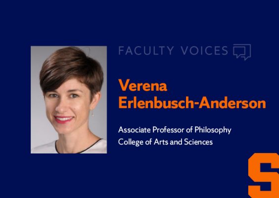 Faculty Voices Verena Erlenbusch-Anderson, Associate Professor of Psychology, College of Arts and Sciences