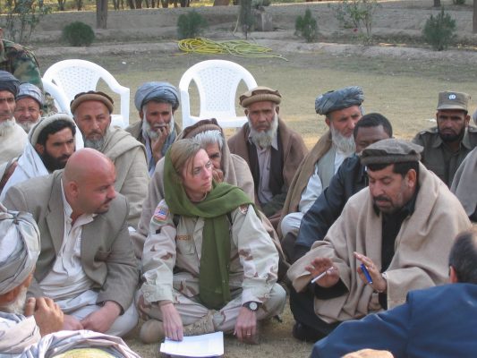 people sitting in a group