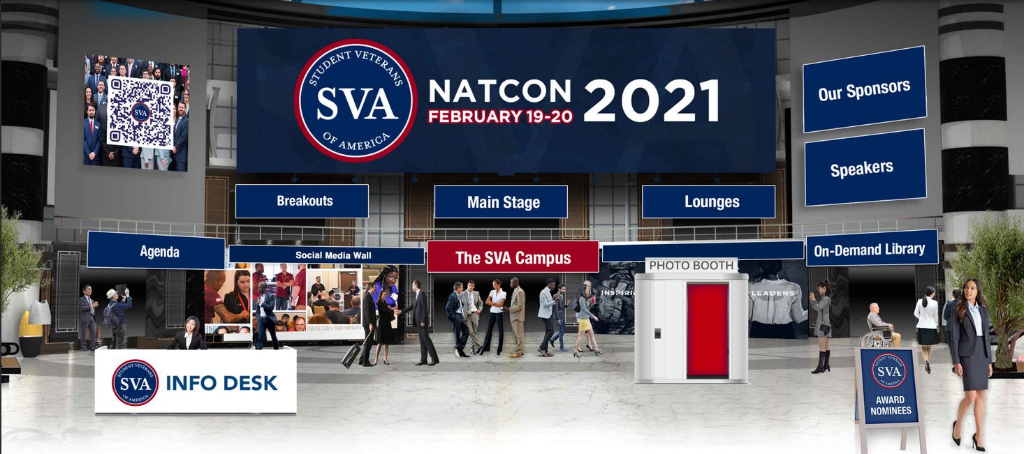 screen capture of virtual SVA NATCON lobby