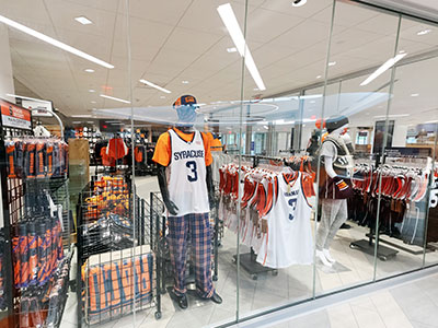 view of Campus Store merchandise