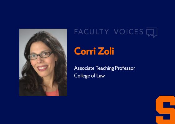 Faculty Voices Corri Zoli, Associate Teaching Professor, College of Law