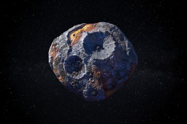 artist rendering of asteroid
