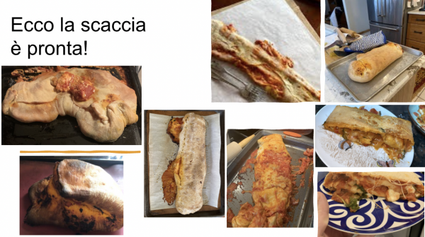 various photos of baked bread