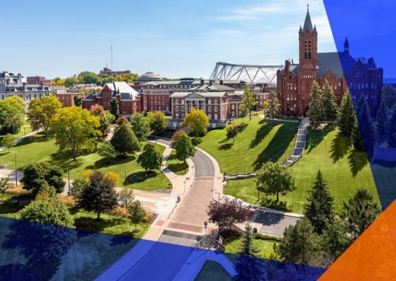 view of Syracuse University campus