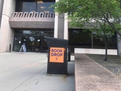 Book Drop outside of Bird Library