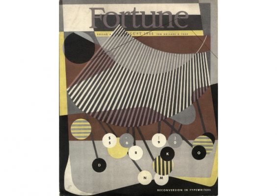 Fortune magazine cover from 1944 designed by Peter Piening