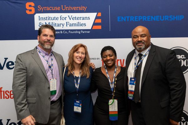 Recent veteran-owned small business owners recognized on Inc.’s Vet 100 list – powered by Fiserv -- at IVMF’s VeteranEDGE 2021 conference.