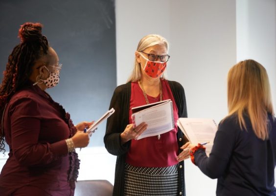 Women talking