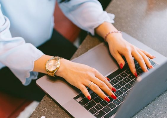 Person at laptop