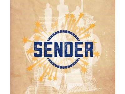 artwork for the Syracuse Stage production "Sender"