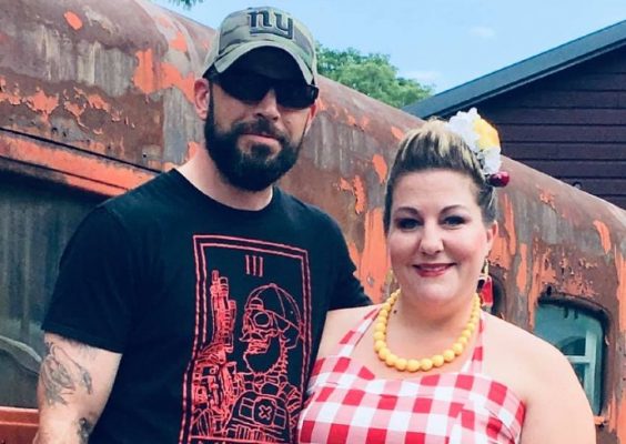 Psychology student and Navy veteran Amanda LaLonde with her husband Jon