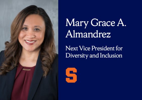 portrait of Mary Grace A. Almandrez Next Vice President for Diversity and Inclusion; Block S