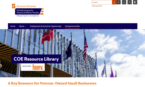 Screenshot of IVMF Digital Library