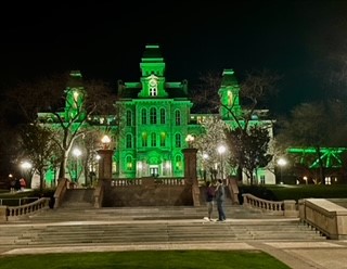 Hall of Languages in green